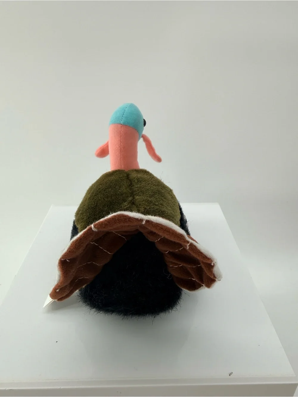 Plush Decorative Turkey Figurine in Multicolor by